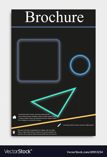 Business flyer template or corporate banner vector image