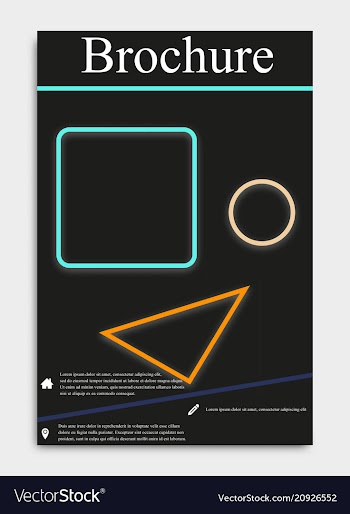 Business flyer template or corporate banner vector image