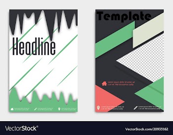 Business flyer template or corporate banner vector image
