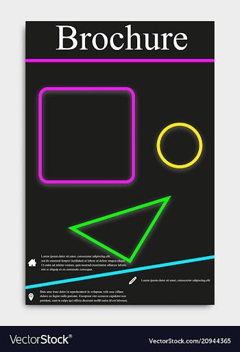 Business flyer template or corporate banner vector image