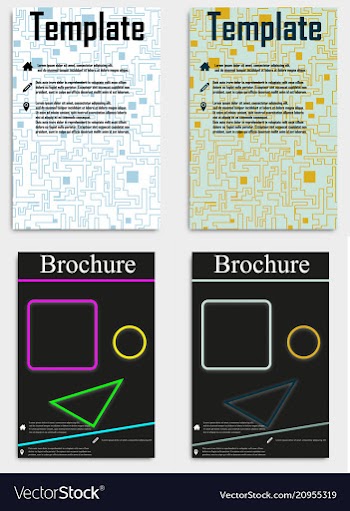 Business flyer template or corporate banner vector image