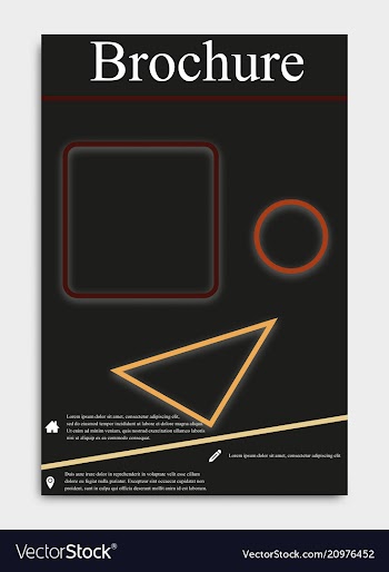 Business flyer template or corporate banner vector image
