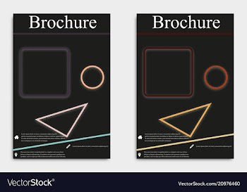 Business flyer template or corporate banner vector image