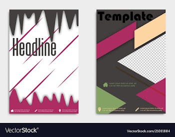 Business flyer template or corporate banner vector image