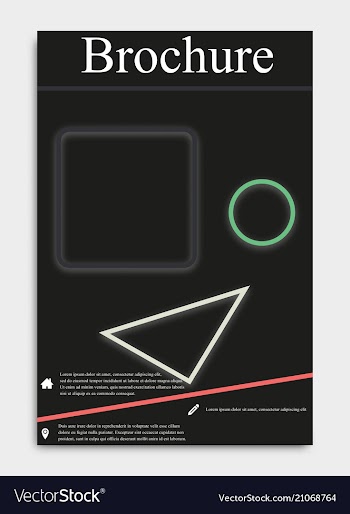 Business flyer template or corporate banner vector image
