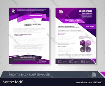 Business flyer template vector image