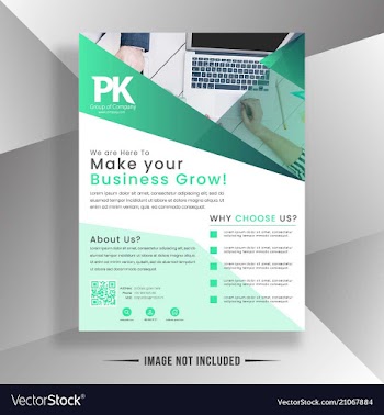 Business flyer vector image