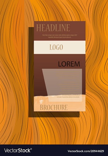 Business fold brochure design corporate business vector image
