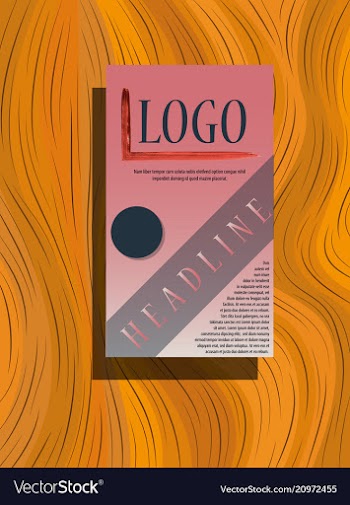 Business fold brochure design corporate business vector image