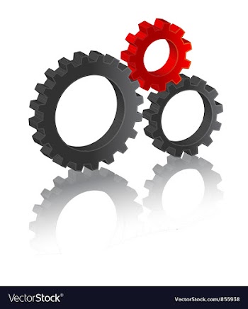 Business gears vector image