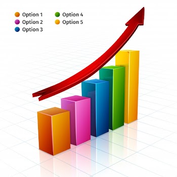 Business graph 3d