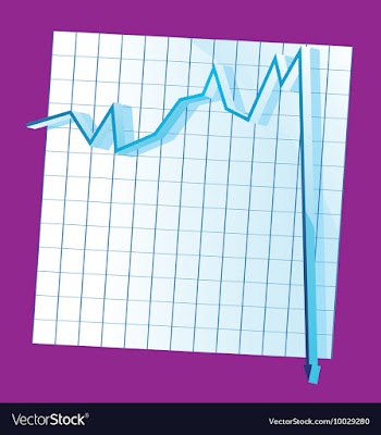 Business graph vector image