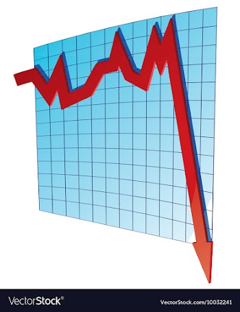 Business graph vector image