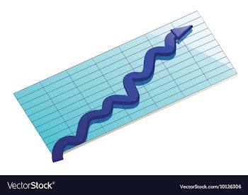 Business graph vector image