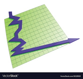 Business graph vector image