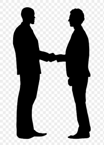 Business hand shake png silhouette | Free PNG - rawpixel