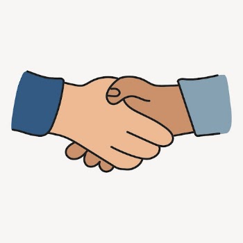 Business handshake clipart, gesture cute | Free Vector Illustration - rawpixel