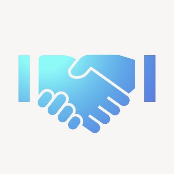 Business handshake icon, gradient design | Free Icons - rawpixel