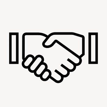 Business handshake icon, line art | Free Icons - rawpixel