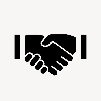 Business handshake icon, simple flat | Free Icons - rawpixel
