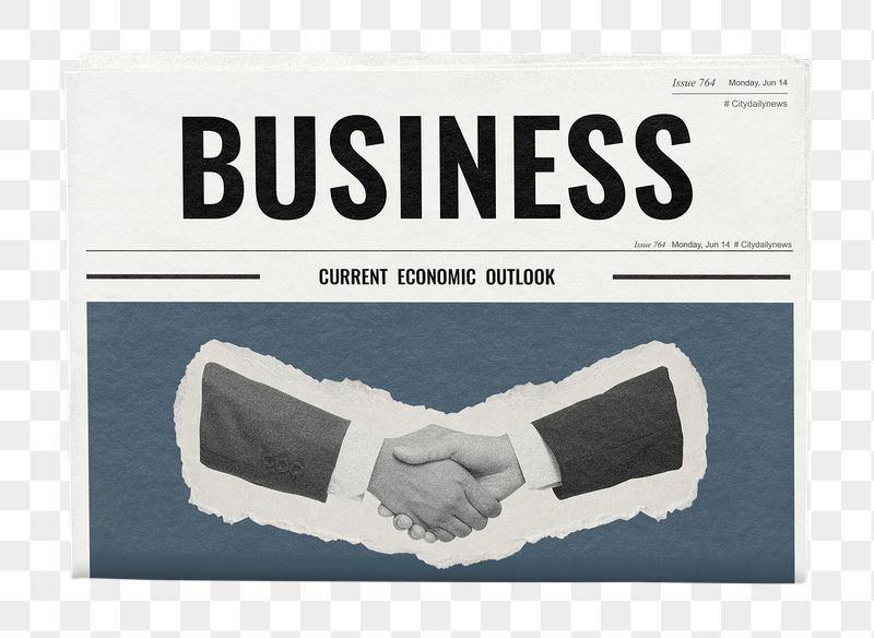Business handshake newspaper, employment photo | Free PNG - rawpixel