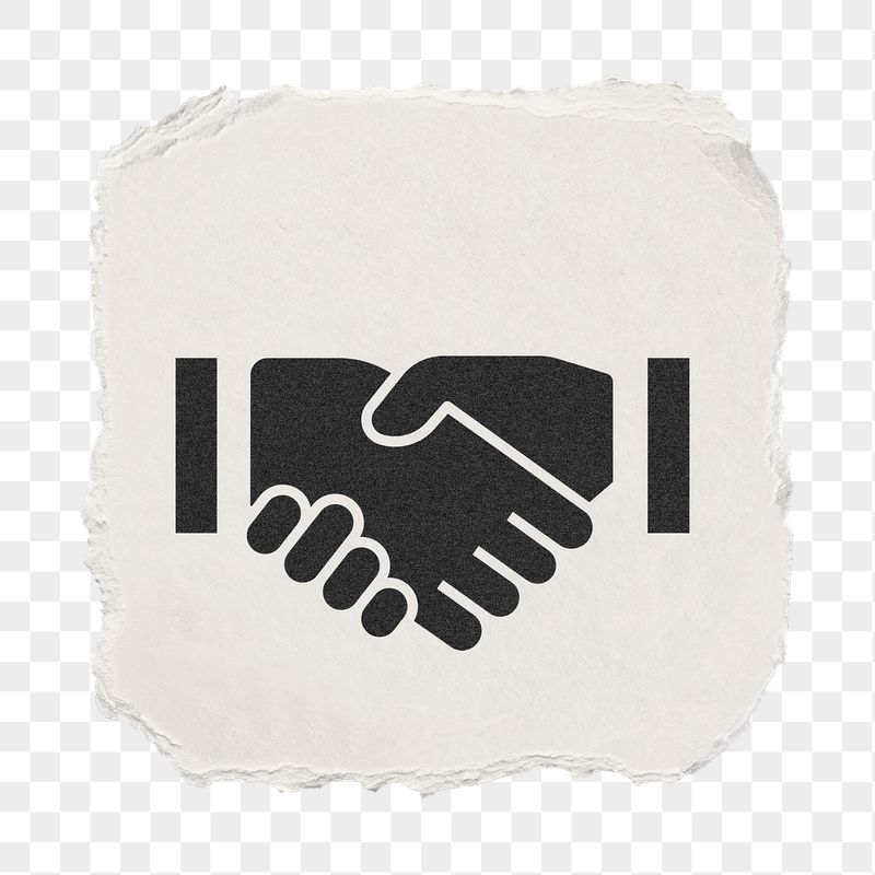 Business handshake png icon sticker, | Free PNG - rawpixel