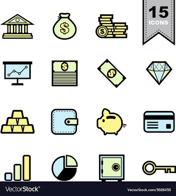  					Business icons set vector image														