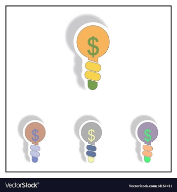 Business idea collection in vector image