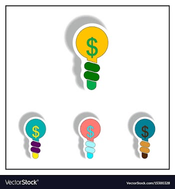 Business idea collection in vector image