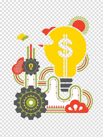 Business Illustration, light bulb transparent background PNG clipart
