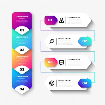 Business infographic elements Free Vector