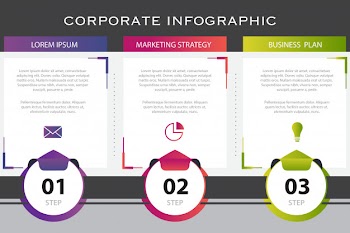 Business infographic presentation template Free Vector