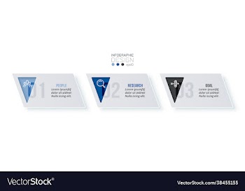 business infographic template with step or option