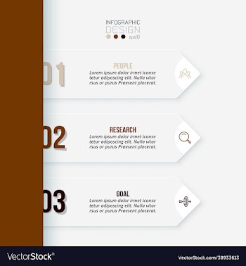 business infographic template with step or option