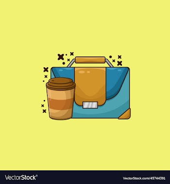 business leather case with coffee