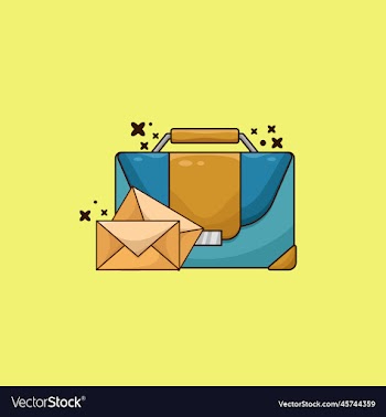 business leather case with envelopes