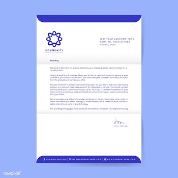 Business letterhead sample design template | Free stock vector - 503643