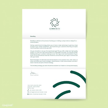 Business letterhead sample design template | Free stock vector - 503645