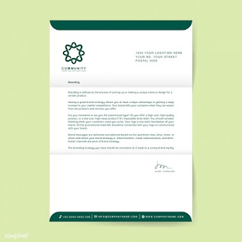 Business letterhead sample design template | Free stock vector - 503649