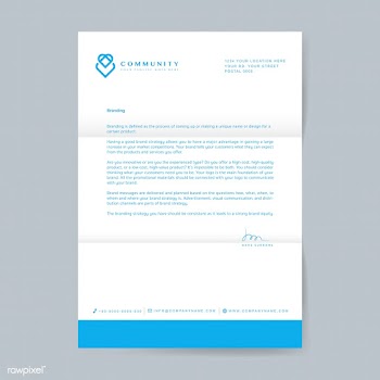 Business letterhead sample design template | Free stock vector - 503682