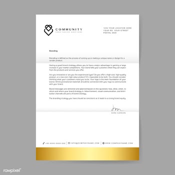 Business letterhead sample design template | Free stock vector - 503686