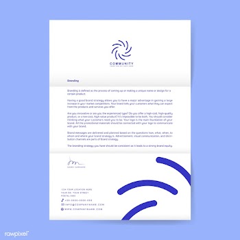 Business letterhead sample design template | Free stock vector - 503698