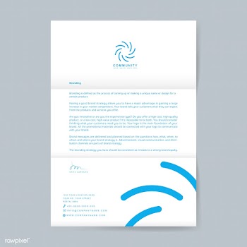 Business letterhead sample design template | Free stock vector - 503739