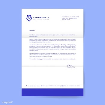 Business letterhead sample design template | Free stock vector - 503741