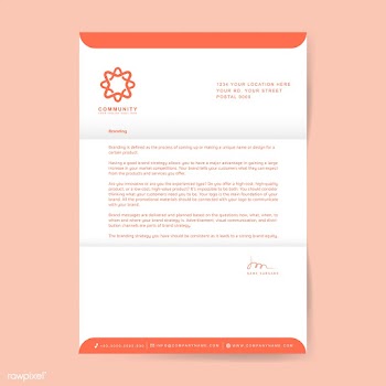 Business letterhead sample design template | Free stock vector - 503743
