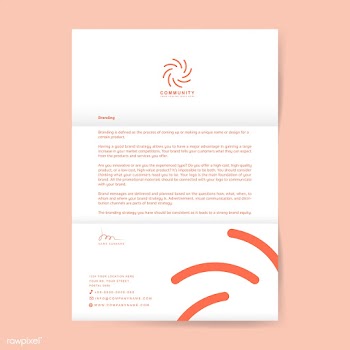 Business letterhead sample design template | Free stock vector - 503750