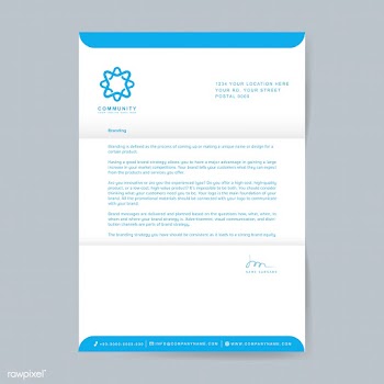 Business letterhead sample design template | Free stock vector - 503765