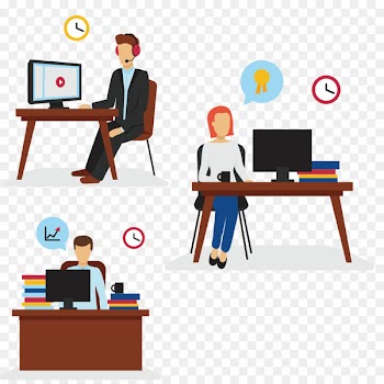 Business LinkedIn White-collar worker Job - Serious work people 