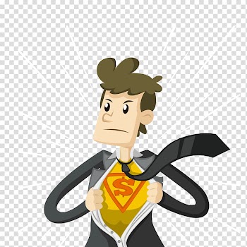 Business loan Sales Businessperson, Cartoon Superman transparent background PNG clipart