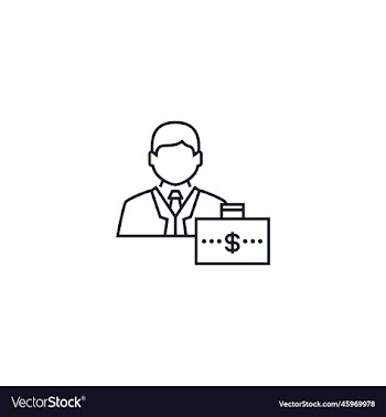 business man creative icon from business people